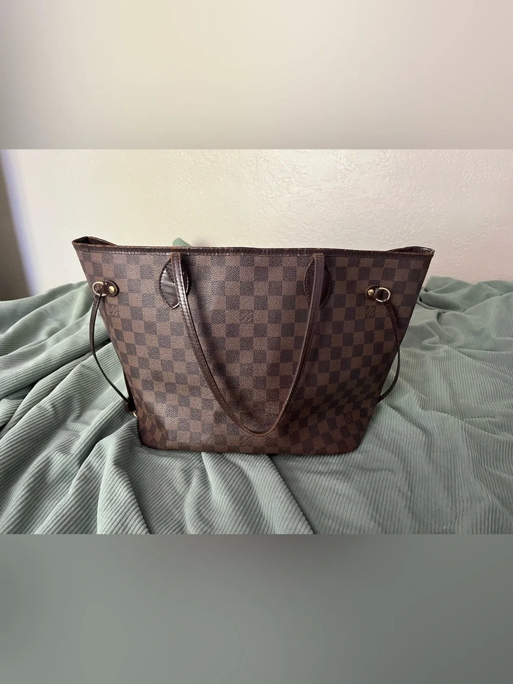 Louis Vuitton 2011 Damier Neverfull Canvas Tote - Picture 1 of 12